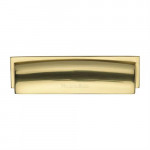M Marcus Heritage Brass Shropshire Design Drawer Cup Pull 152mm Centre to Centre